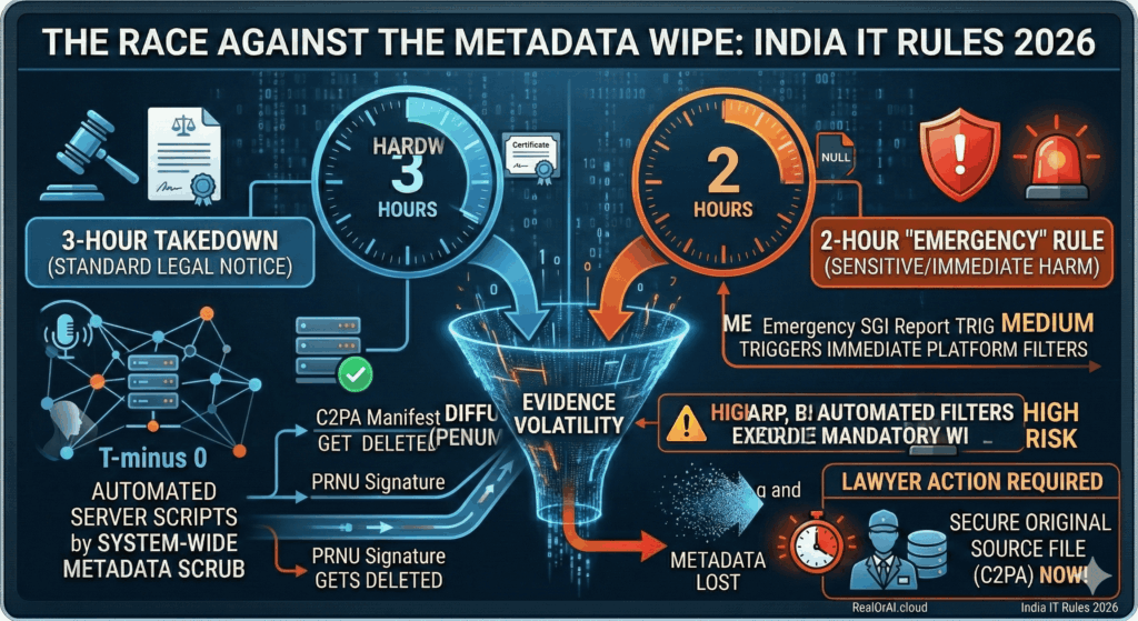 The Race Against the Metadata Wipe: India IT Rules 2026