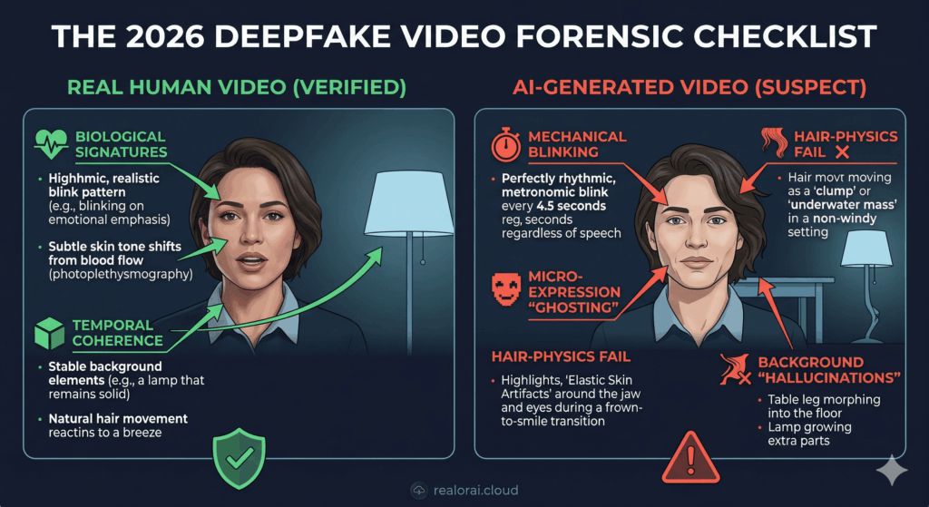 realorai-cloud-deepfake-video-forensics-2026-checklist